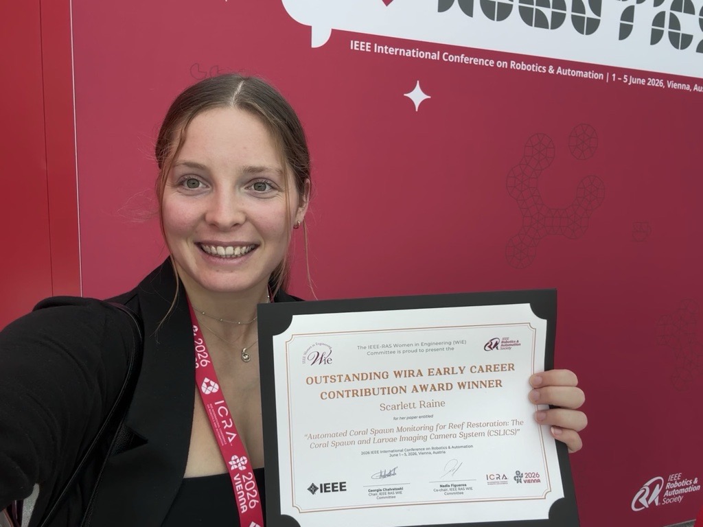 IEEE-RAS Outstanding WiRA Early Career Contribution Award at ICRA 2026